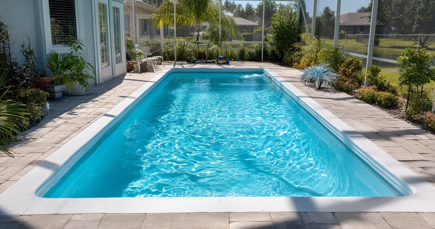 Fiberglass inground pool