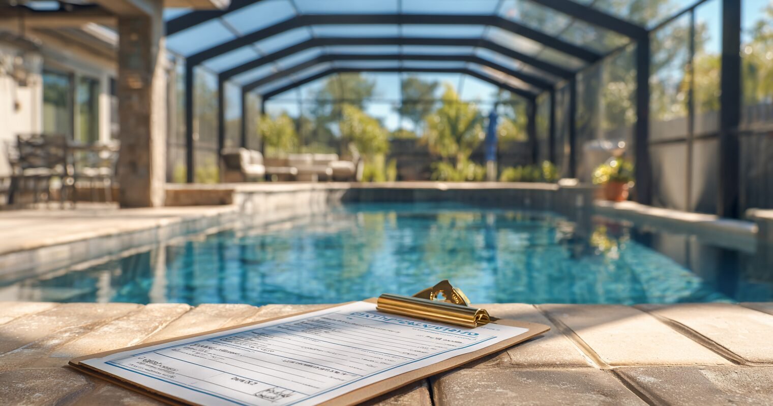 Pool permit and planning documents